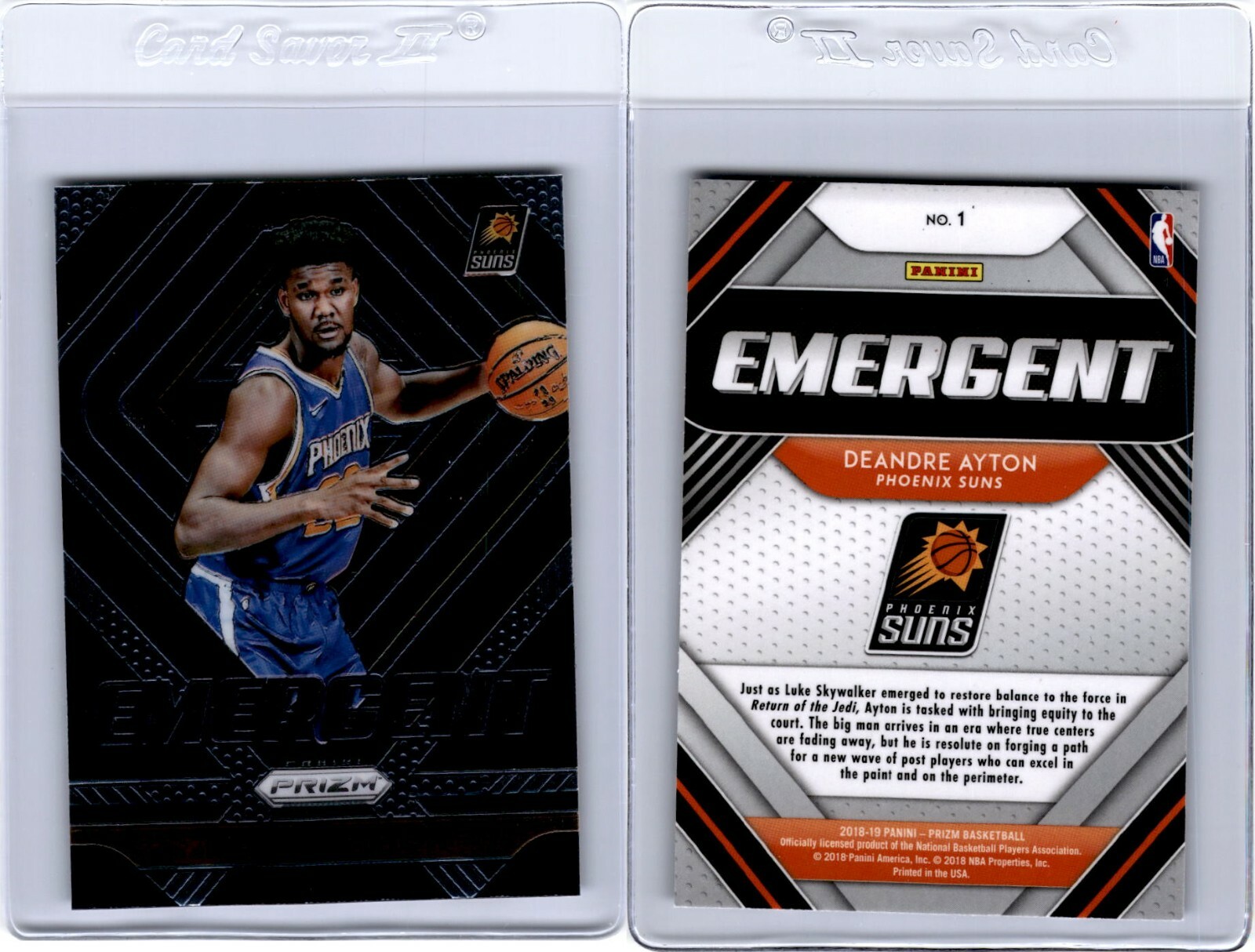 2018-19 Panini Prizm Emergent DEANDRE AYTON #1 Phoenix Suns