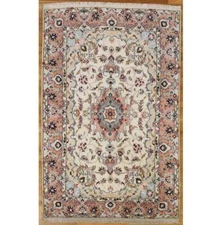 5x7' Wool & Silk Fine Quality Perrsian Tabriiz Rug # PIX-26209