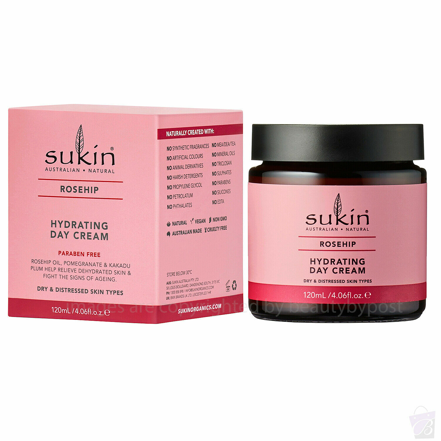 Sukin Rosehip Hydrating Day Cream 120ml