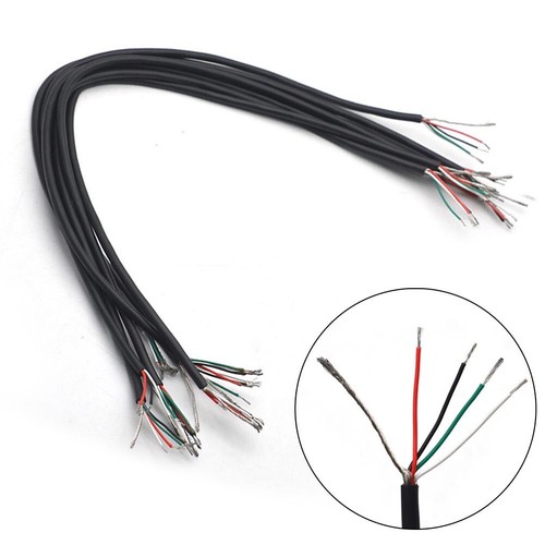Shielded 4 Conductor Wire with Tinned Copper Conductors for Guitar