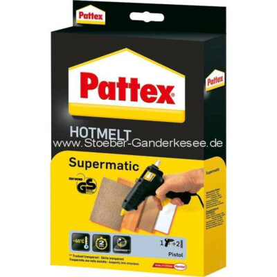 Pattex Heißklebepistole +  Patronen, kein Nachtropfen verschie. Modele NEU & OVP
