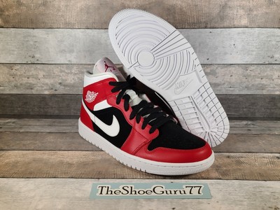 Nike Air Jordan 1 Mid Gym Red Black Women's Size 11 Men's Size 9.5 BQ6472-601 | eBay