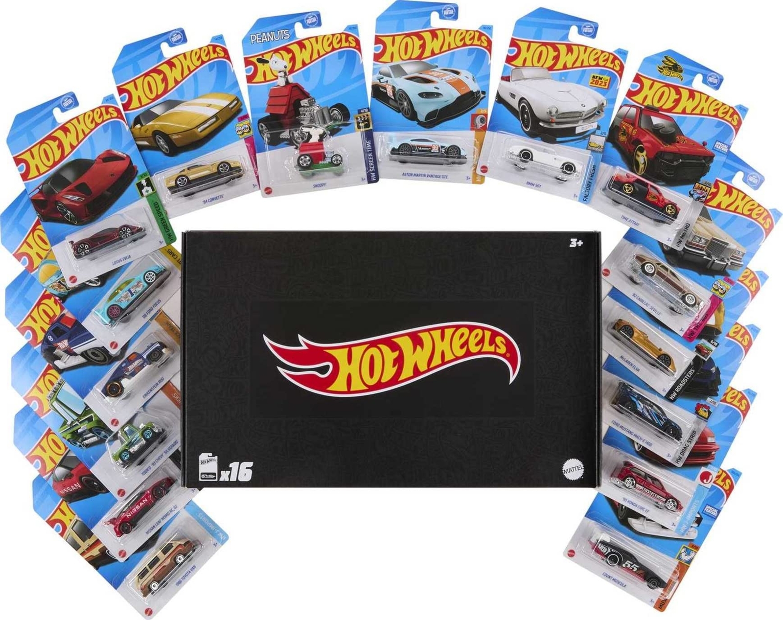 Hot Wheels Black Box 1:64 Scale Toy Car Set Mix D, Chance for Treasure Hunt o...