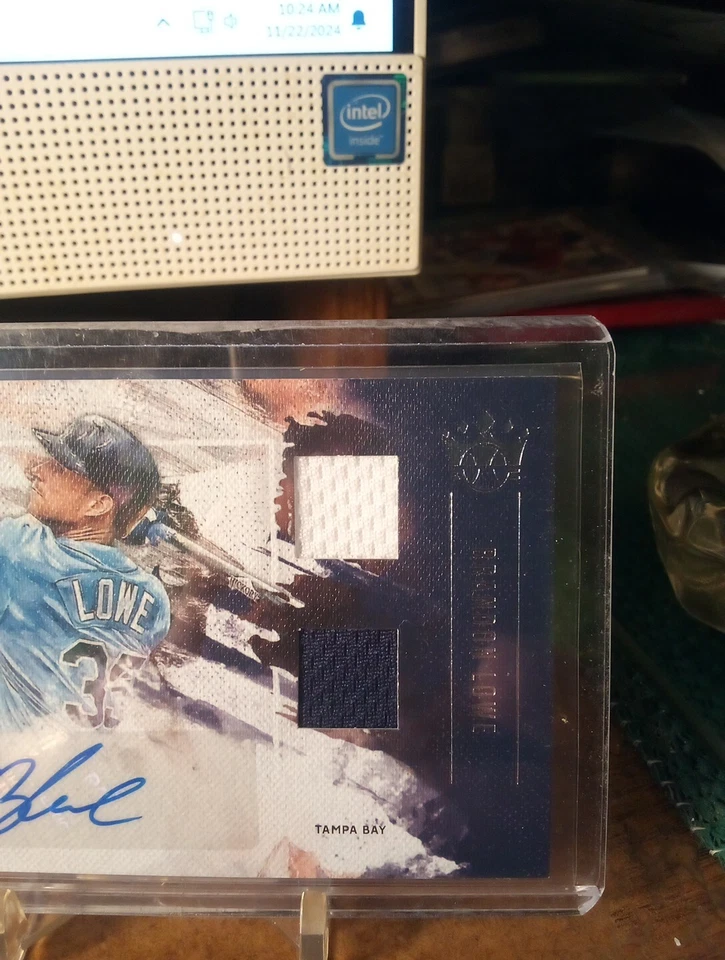 Brandon Lowe 2019 Panini Diamond Kings Relic Auto Rays - Image 3 of 4