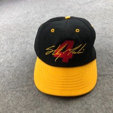 Vintage Nascar Hat Cap Snapback Sterling Marlin #4 Black Red Yellow