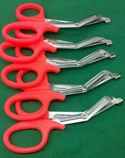 NEW 5 ORANGE EMT PARAMEDIC BANDAGE SHEARS EMS SCISSORS 7.5" ( HIGH QUALITY )