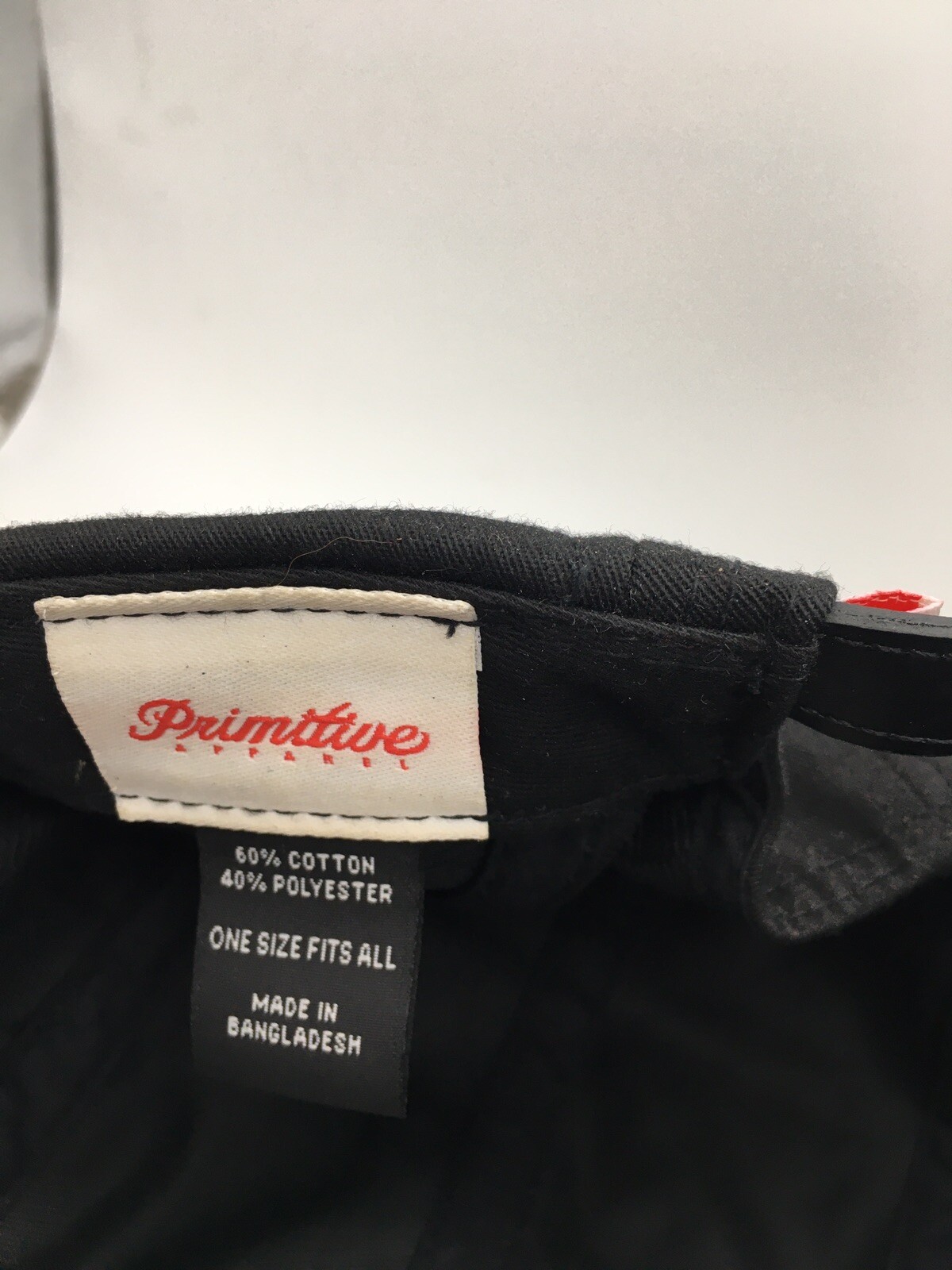 Primitive Five Panel Strapback baseball cap Black… - image 6