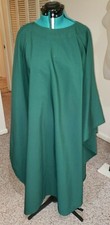 CLERGY OFFICIANT CHASUBLE VESTMENT DARK GREEN UNADORNED CUSTOM MADE