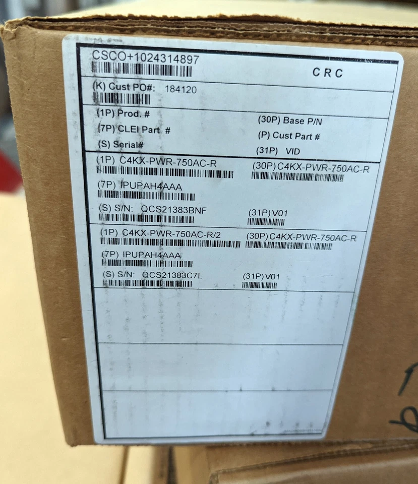 NEW Cisco Catalyst 4500-X WS-C4500X-32SFP+ 32-Port SFP+ 10GbE Switch 2x PSU - Image 3 of 3