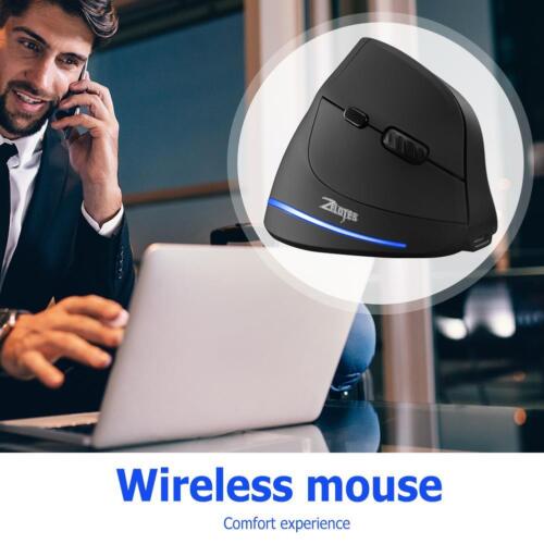 ZELOTES F-35 6 Buttons Rechargeable Wireless 2400DPI Adjustable Vertical Mouse - Picture 8 of 10
