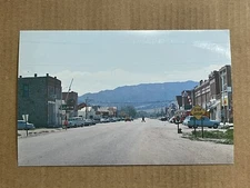 Postcard Boulder Montana Street Scene Phillips 66 Station Store Fronts Vintage