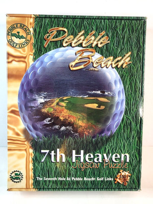 Puzzle 550 Pc 1997 Pebble Beach 7th Hole PGA Golf Links 7th Heaven NEW & Sealed