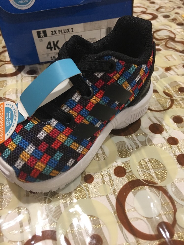 Official Adidas Originals ZX Flux I Toddler Sneakers (S77912) Boys