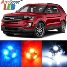 12 x Premium Xenon White LED Lights Interior Package Upgrade for Ford Explorer