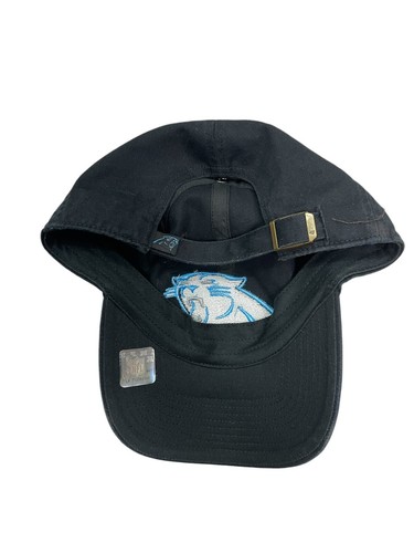'47 Carolina Panthers Clean Up Black Adjustable Strap Hat Dad Cap One Size - Picture 4 of 5