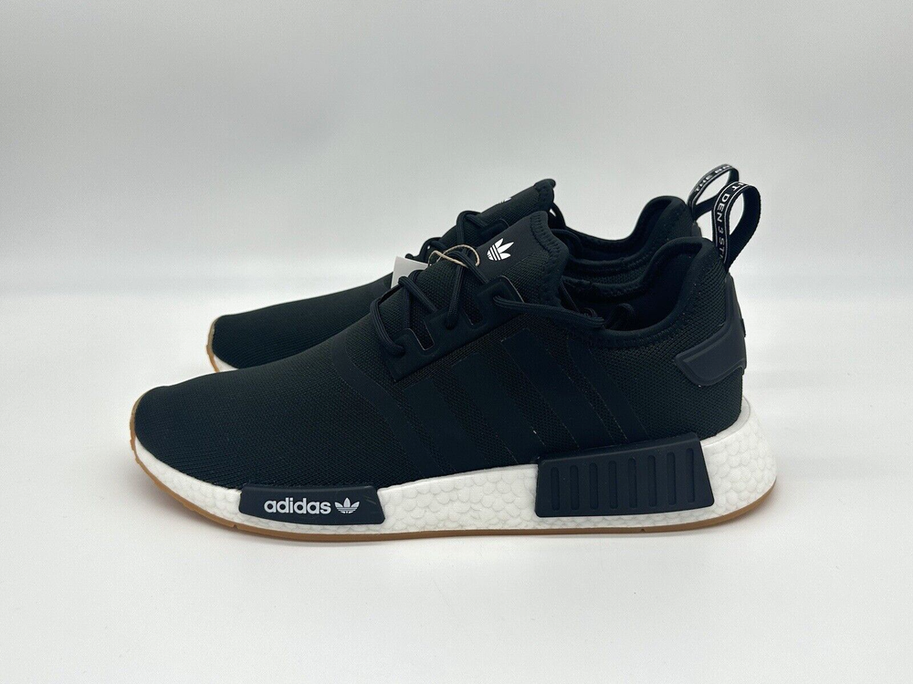 Adidas NMD R1 Men's Size 11 Running Shoes Black White Gum GZ9257