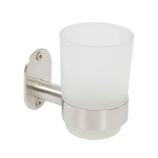 Metaform Blizz Brushed Stainless Steel Wall Mounted Toothbrush Holder