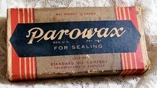 Parowax 1/4 Lb Canning Memorabilia Standard Oil Co. Kentucky 1940s