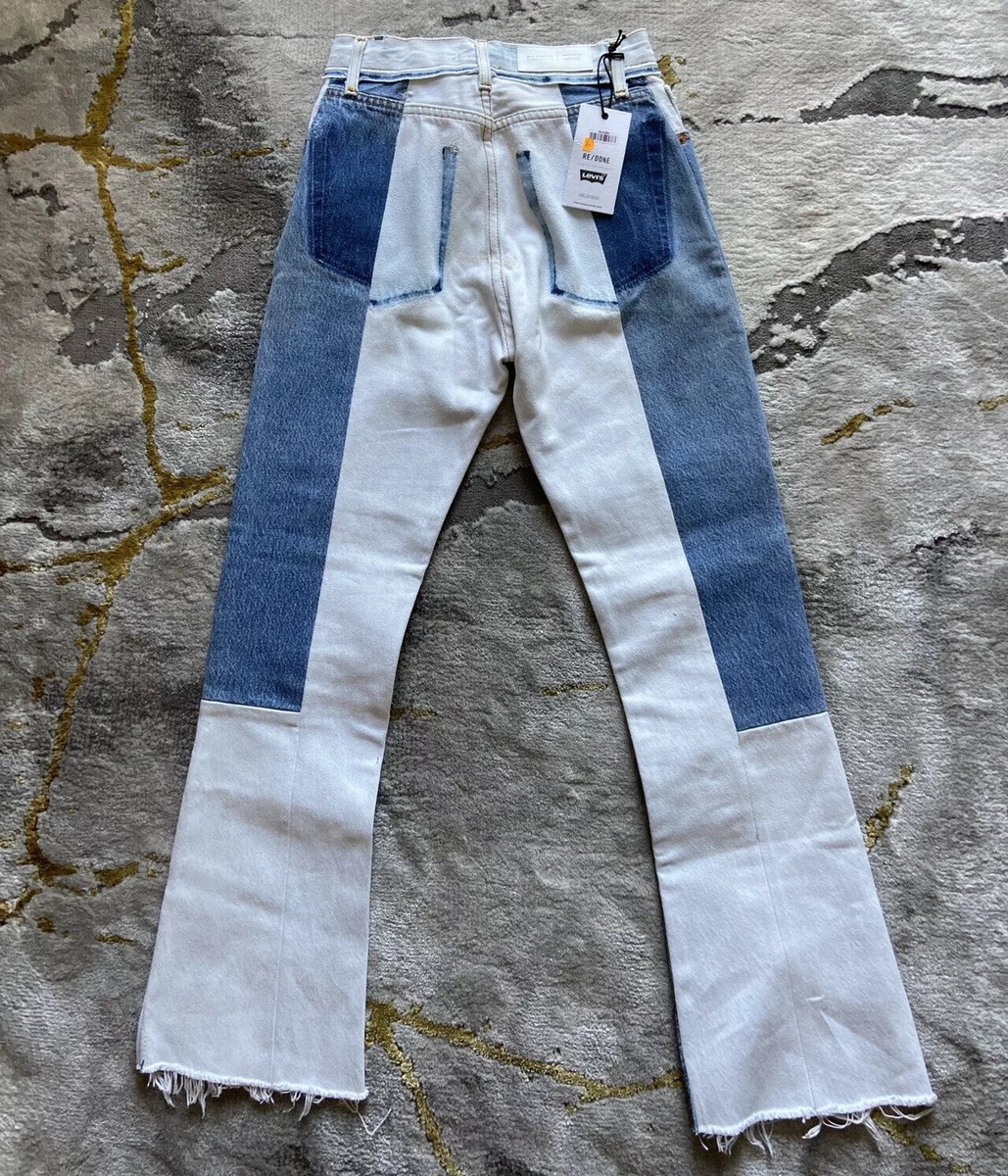 RE/DONE⚡️LEVI'S Patchwork reworked high waisted jeans size