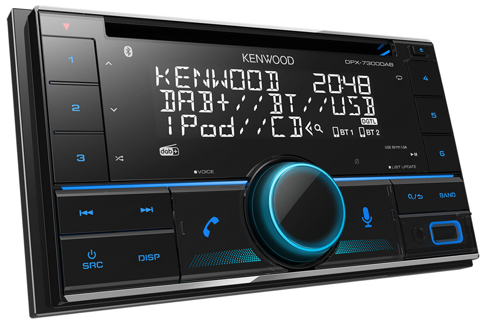 Kenwood CD 2DIN DAB USB Lenkrad Bluetooth Autoradio für Fiat Sedici Suzuki SX4