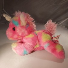 Aurora World Plush - Bright Fancies - Multicolored Pink Unicorn
