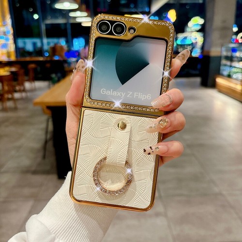 Diamond Phone Case For Samsung Galaxy Z Flip6 Flip5 4 3 Shockproof Holder Cover - Picture 11 of 18