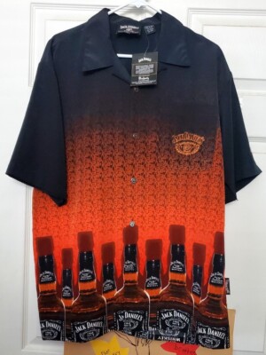 Jack Daniels official モノグラムポロシャツ Jack Daniel's Polo Shirt By Dragonfly NWT MENS L JACK