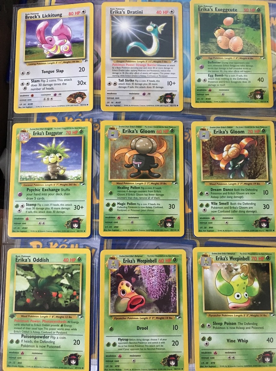 GYM HEROES Set Pokemon Cards Uncommon / Common / Trainer