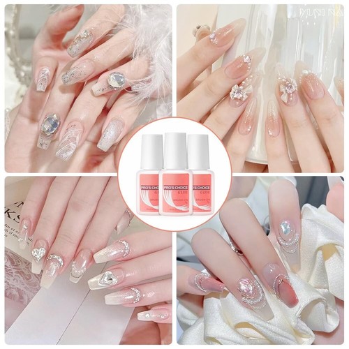 Nagelkleber, 3 Flaschen Extra Stark (7g) On Nagelkleber Für Kunstnägel Tips, Pre - Bild 7 von 9