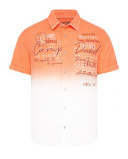 Camp David Kurzarmhemd Dip Dye mit Prints & S...