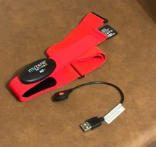 My Zone MZ-1 Heart Rate Monitor + Charger - Red - Activated