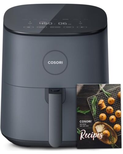 COSORI Air Fryer Compact 5 Qt, Max 450F for Juicy Meat, Little To No Oil