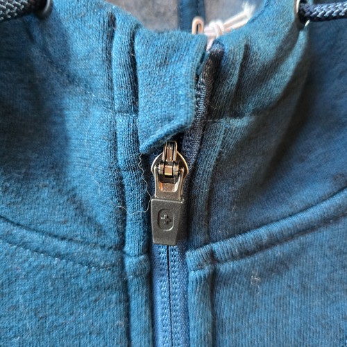 Figs Sweater Womens Size Medium Green Blue Essential 2.0 Hoodie Full Zip Pockets - Picture 6 of 16
