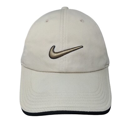 Nike Golf Strapback Hat Tan OSFM Adjustable Embroidered