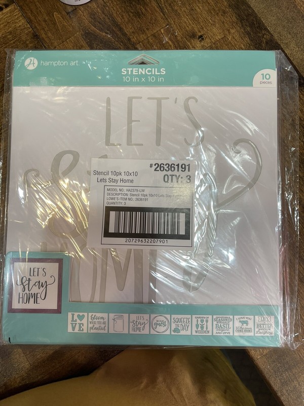 SET OF 10 Large Stencils New In Package