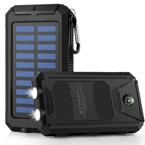 2024 Super Large Capacity USB Portable Charger Solar Power Bank for Cell Phone - Picture 5 of 6