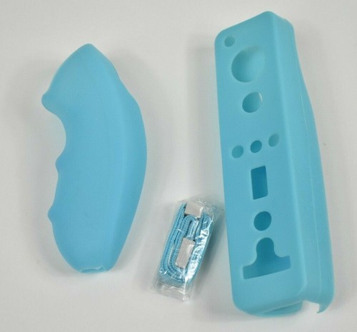 Nintendo Wii Remote Nunchuk Silicon Protectors Tested Working Genuine White - Picture 9 of 9