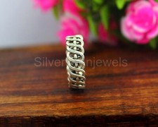 Twisted Band, 925 Sterling Silver Ring, Designer Band, thick band ring