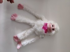 Fuzzy Friends White Monkey 11" Plush with Tags New C 