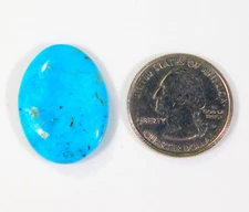 22.20 Ct Natural Kingman Turquoise Oval Cabochon Gemstone Navajo E0=366