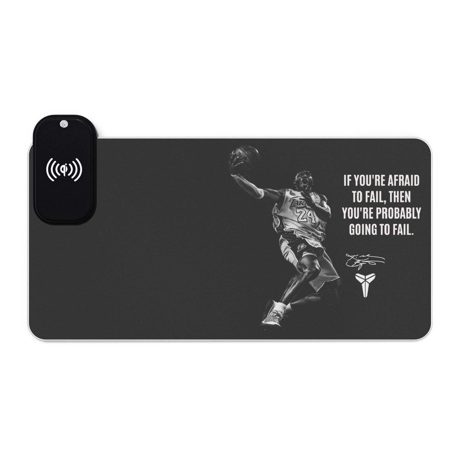 Kobe LED Gaming Mouse Pad with Wireless Charging-image