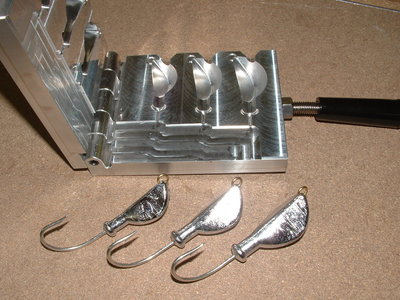 jig saltwater banana mold 5oz cnc aluminum