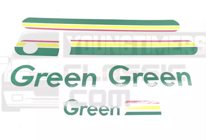 Stickers de custode Peugeot 205 Green autocollants de remplacement origine