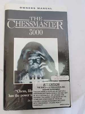 Factory Sealed! THE CHESSMASTER 3000 with OWNERS MANUAL New