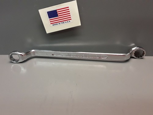 Indestro Tools USA Made No. 912 1/2" x 9/16" Offset Double Box End Wrench NEW! - Picture 2 of 5