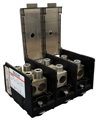 Ferraz Shawmut MPDB68093 Power Distribution Block | 760A | 1000V | 3-Pole | CU O