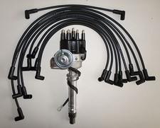 Chevy 327 350 Small Block Small Cap Hei Distributor Usa Plug Wires Under Exhau