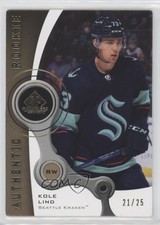 2021-22 Upper Deck SP Game Used 2005-06 Retro Rookies Gold 21/25 Kole Lind 0pz2