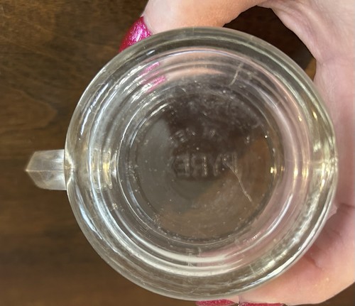 Anfang 20er Jahre Pyrex Messbecher selten erhaben geprägte Buchstaben makellos antik!! - Bild 6 von 7