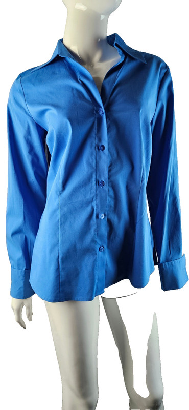 2 Worthington Blouses with Cuffs & Collar 1 new Blue & 1 worn twice Coral